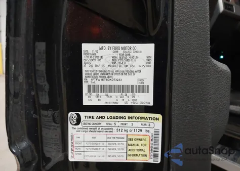 2013 Ford F-150 King Ranch z USA, uszkodzony, nr VIN 1FTFW1ET6DKD73233